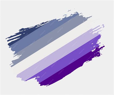 Premium Vector | Butch lesbian flag painted with brush on white ...