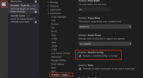 Prettier Config 的图像结果