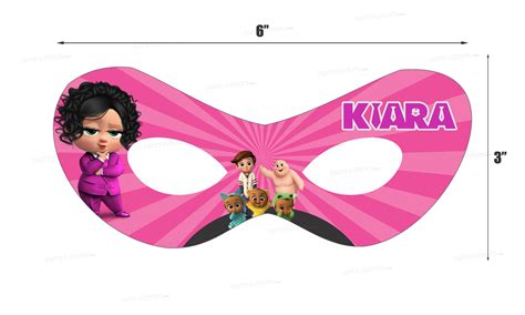 Lady Boss Baby Theme Customized Eye Mask | Personalized Party Supplies ...