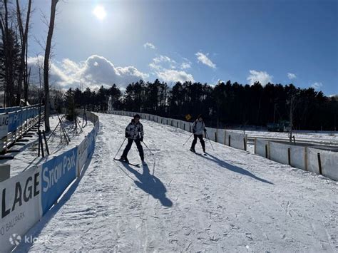 First skiing and sledding experience at Snow Park F Village near ...