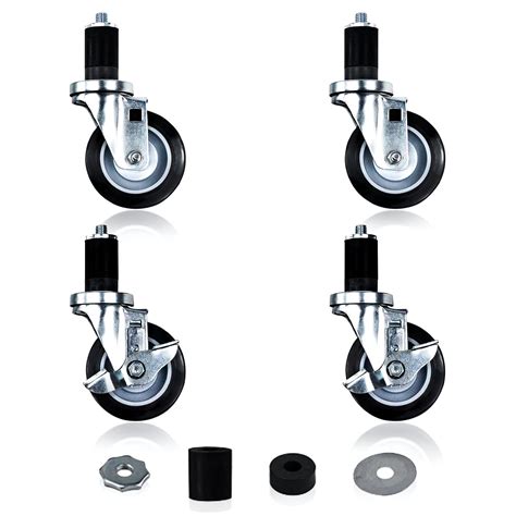 Buy HOCCOT 4 inch Work Table Caster Set of 4 Wheels for Commercial ...