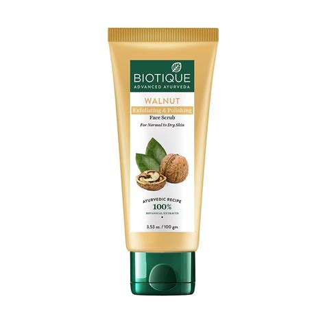 Biotique Walnut Exfoliating & Polishing Face Scrub For Normal to Dry ...