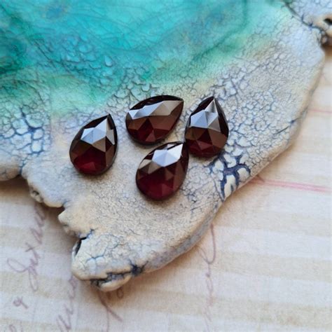 Buy 1 Pieces 8x12mm to 11x15mm Rhodolite Garnet Rosecut Cabochon ...