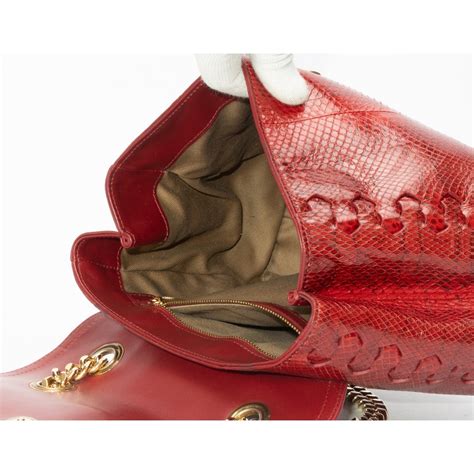 Roberto Cavalli Leather Chain Sling Bag