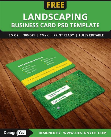Landscaping Business Card Templates 的图像结果