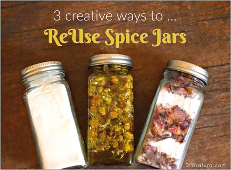 Recycled glass spice jars top