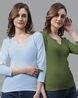 Buy Turquoise & Olive Tops for Women by FBAR Online | Ajio.com