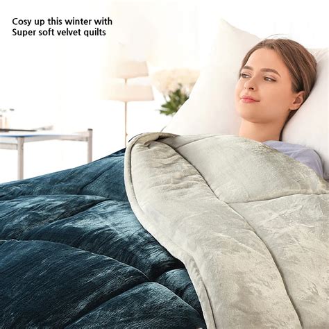 Microfiber Reversible Winter Double Bed Luxury Quilt. 220x240cm