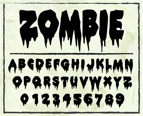 Halloween Font Svg Ttf Zombie Font Horror Font Scary Font Creepy Font ...
