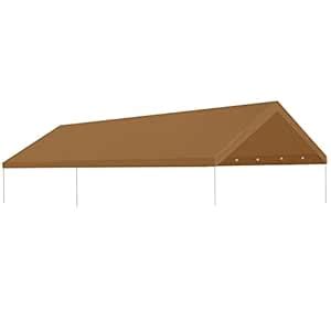 Strong Camel 10 x 20 ft Carport Replacement Canopy Cover Ripstop Triple ...