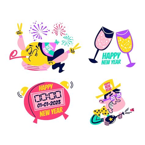 Happy new year emojis Images - Free Download on Freepik
