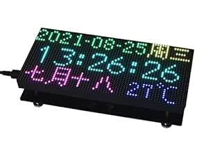 waveshare RGB Full-Color LED Matrix Panel Display Screen 64×32 Pixels ...