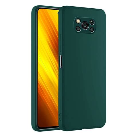 LIRAMARK Silicone Soft Back Cover Case for Poco X3 / Poco X3 Pro ...
