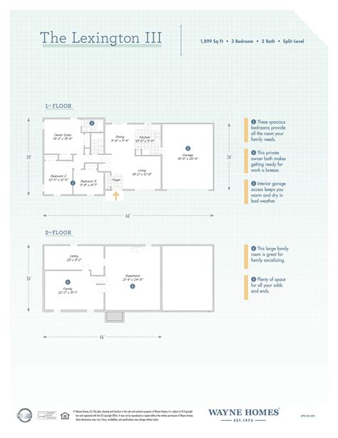 Lexington III Floor Plan: Split-Level Custom Home - Wayne Homes