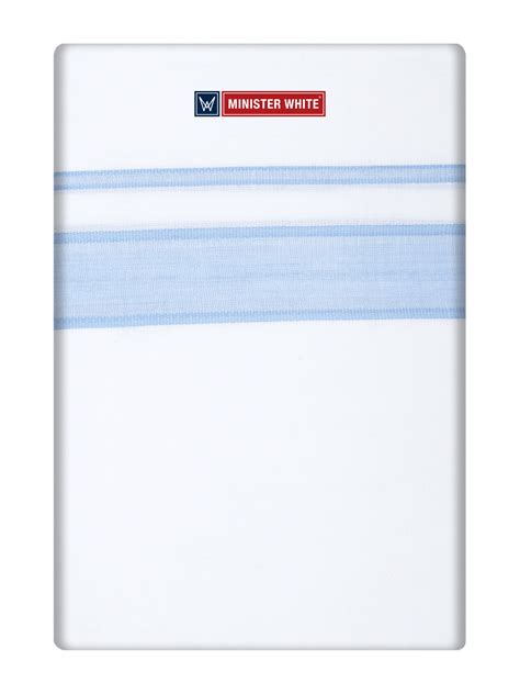 Men Cotton White Double Layered Dhoti with Light Grey Kara ...