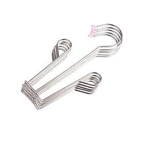 SMARAN Stainless Steel Shoe Hanger Rack (5-Pack) – Double Hook Drying ...