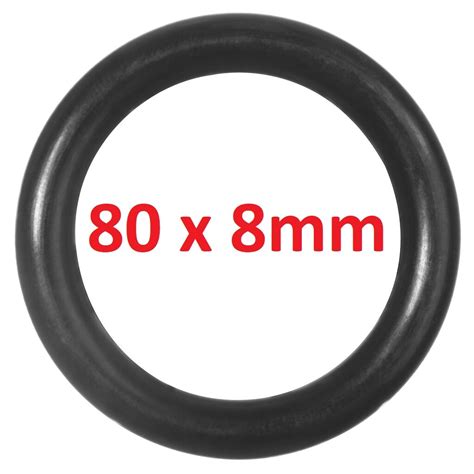 ORinge 80 x 8 mm Schnurstärke NBR 70 Dichtungsring Dichtring Gummiring ...