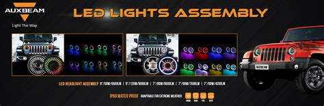 Auxbeam®️ Led Headlight Bulb, Light Bar, Driving Lights & Switch Panel ...