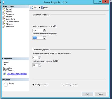 Image result for SQL Server Max Memory