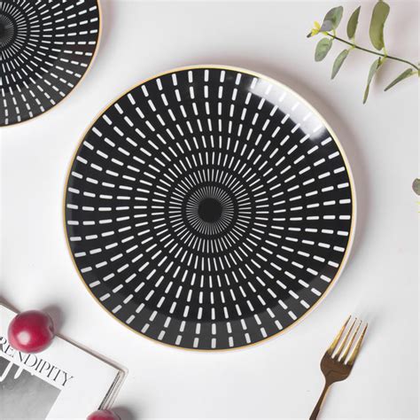 Ebony Ceramic Dinner Plate Black 10 Inch Online - Premium Dinner Plate ...