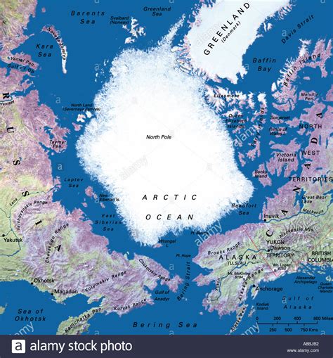 Globe Map Maps Arctic North Stock Photos & Globe Map Maps Arctic North ...