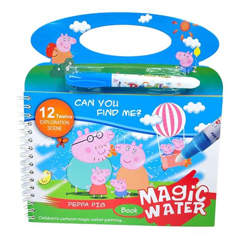 Buy SHOPEEKENDAR Peppa Cartoon Character Printed Magic Water Book Fun ...