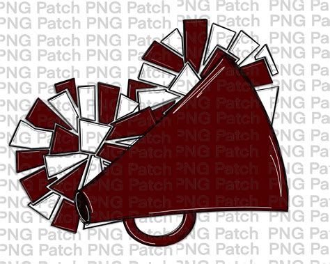 Cheerleading Megaphone And Pom Poms at Edwin Hare blog