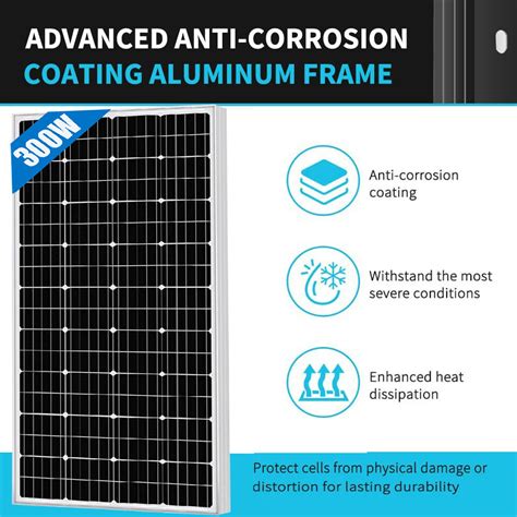 Buy 300W Watt Mono solar panels kits 12V battery charger Off Grid RV ...