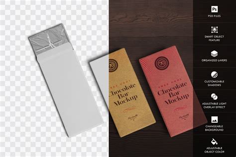 Free Chocolate Bar Packaging Mockup PSD | ZippyPixels