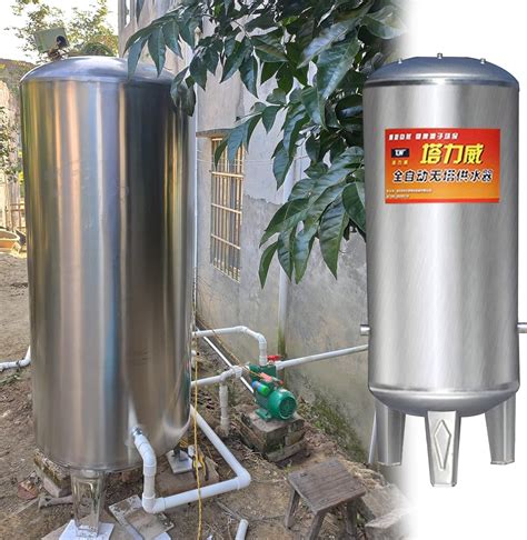 Large Vertical Pressurized Water Tank 304 Stainless Steel, 16 26 42 53 ...
