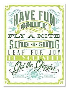 Oopsy Daisy Canvas Wall Art Kids Should be Kids Green by Fancy That ...