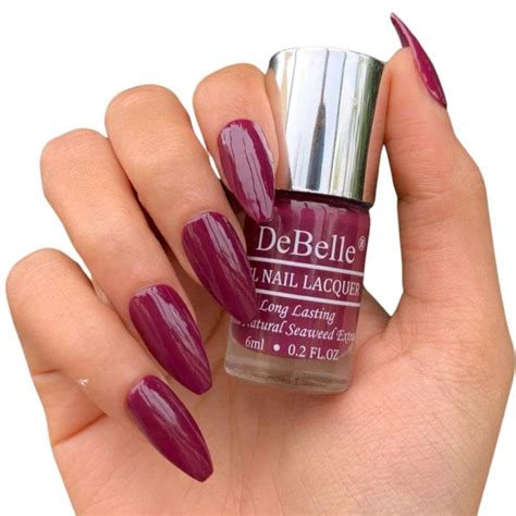 Buy DeBelle Gel Nail Polish Carolyn Charisma (Dark Majenta Nail Paint ...