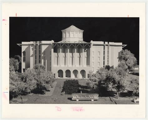 A model of the William T. Young Library