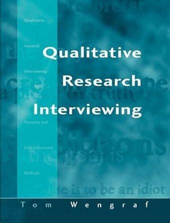 Buy Qualitative Research Interviewing: Biographic Narrative and Semi ...
