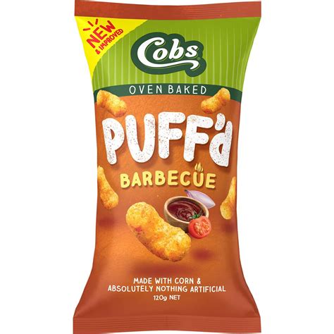 Calories in Cobs Corn Puffs Barbecue Gluten Free Calorie Counter Australia