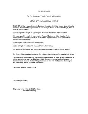 Fillable Online victoriasquadron NOTICE OF AGM - Victoria Squadron ...