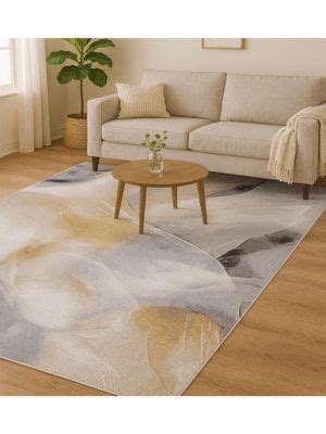 Buy OBSESSIONS Abstract Polypropylene Carpet, Grey (4X6 Feet) Online