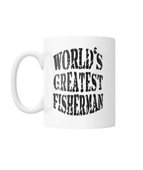 Fishing Fisherman Mug- World's Greatest | Fishing gifts, Mugs, Fish