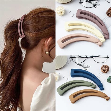 Amazon.com : 6 Pcs Large Banana Clips, Strong Hold Ponytail 4.7" Large ...