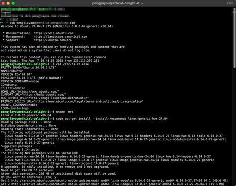 Linux Ubuntu LTS 的图像结果