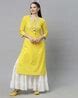 Buy Yellow Kurtas for Women by Fashor Online | Ajio.com
