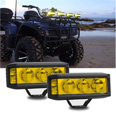 Buy Chelhead Led Light Bars 2 Pack Three Side 70W White Led Pod Lights ...
