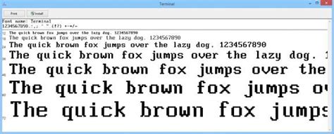 Image result for computer terminal font