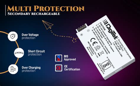 DIGITEK LP E8 Lithium-ion Rechargeable Battery for DSLR Camera