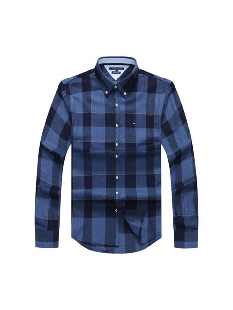 Shop Online for 2022 New Tommy Hilfiger checked shirt | Blue now on ...