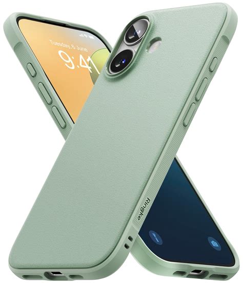 Buy iPhone 16 Plus Back Case | Onyx - Mint | Ringke India