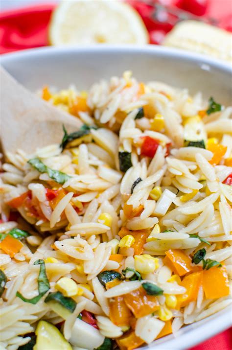 Orzo Summer Pasta Salad - A Grande Life