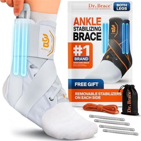 Buy DR. BRACE® Ankle Brace, with removable Side Stabilizers and ...