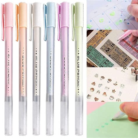 Glue Pen – Transparent, Quick-Dry Adhesive for DIY, Crafts & Journalin ...