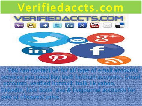 Verifiedaccts.Com - Buy Gmail PVA accounts | Buy Twitter Accounts by ...